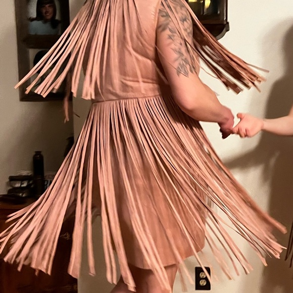 Vegan suede fringe dress ON SALE🎊🎉🥳 - Picture 5 of 7